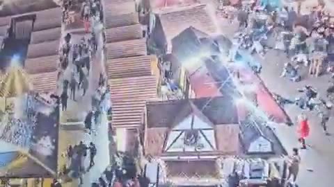 Vehicle crashes into crowd and runs over visitors' at German Christmas market