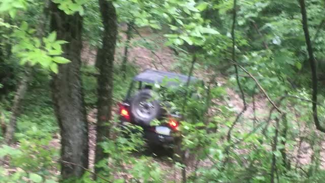 YJ Wrangler steep descent KROCKS