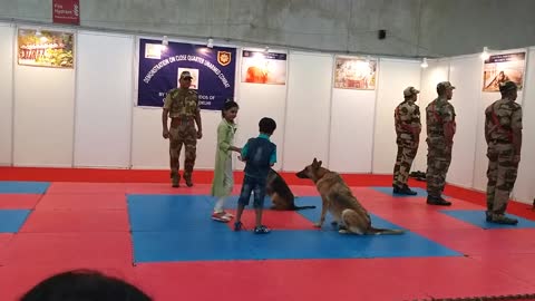 CISF DEMONSTRATION OF DOG SQUAD