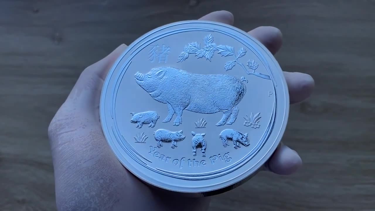1 Kilo Coin!!! 2019 Perth Australia Lunar Series II Lunar Year of the Pig 1 Kilo Coin