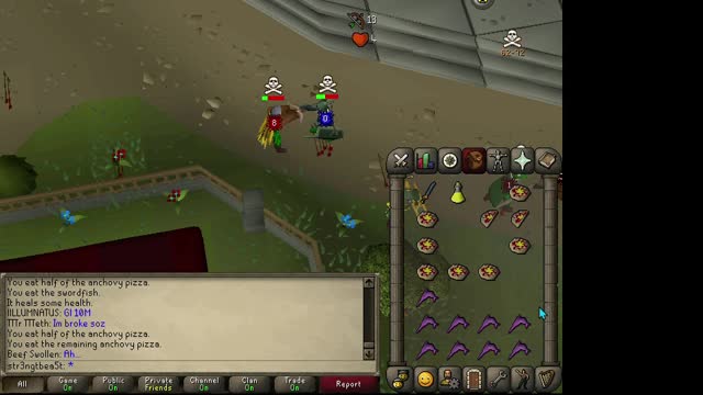 Runesscape amazing PK stylist f2p range/2h