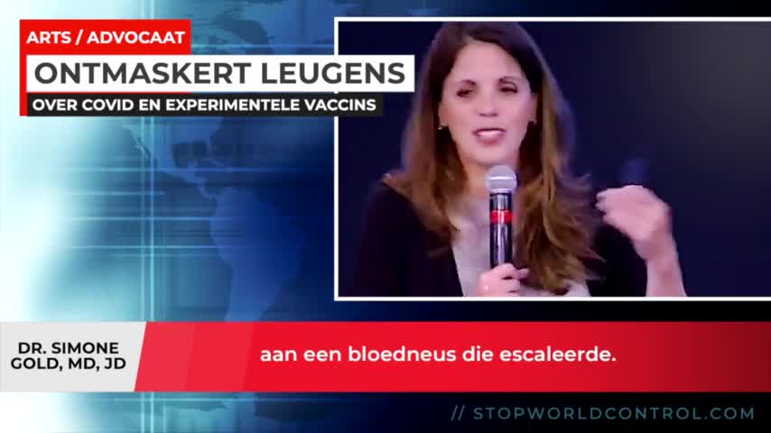 Dr. Simone Gold ontmaskert ernstige leugens over pandemie ( Nederlands ondert )