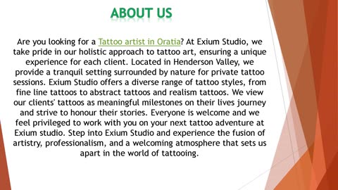 Are you looking for a Tattoo artist in Oratia?