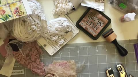 Ephemera Clusters with Chains (from Lovely Lavender Wishes)