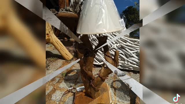 Driftwood and roots to handmade lights