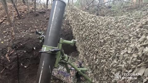 New Footage of Ukrainian Mortar Crew