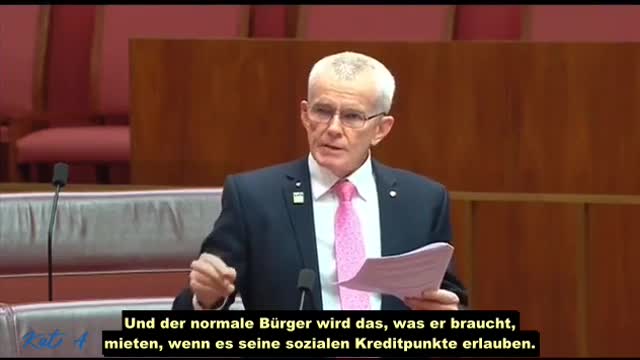 Rede des australischen Senators Malcolm Roberts über Klaus Schwab und den Great Reset