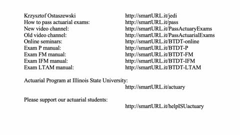 Exam P exercise for March 11, 2021