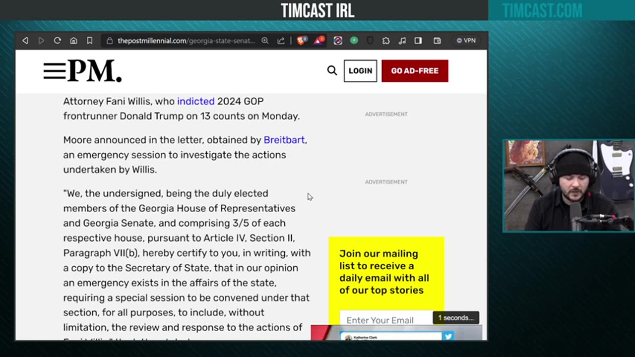 Timcast IRL - Georgia State Senator Moves To IMPEACH Fani Willis For Indicting Trump