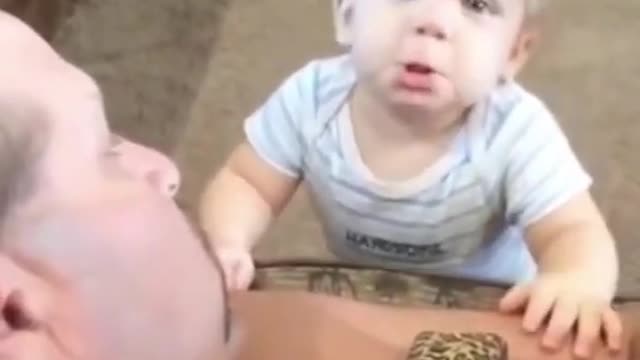 Funny Baby Videos Playing # short