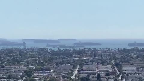 Cargo ships full of goods are stuck outside California harbors as far as the eye can see.