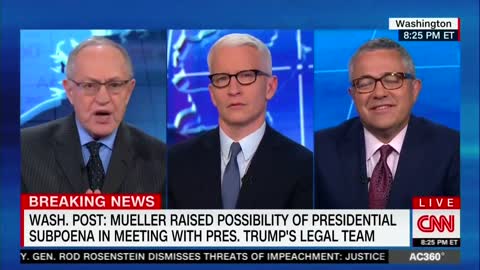 Toobin and Dershowitz go at it over whether Trump takes the Fifth if subpoenaed