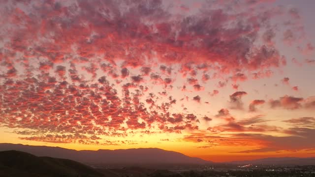 Sunset over Corona CA