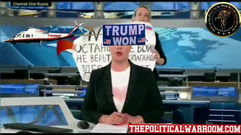 🤣"RUSSIAN PROTESTER ARRESTED AFTER HOLDING UP "TRUMP WON SIGN" ON LIVE RUSSIAN NEWS TV STATION"🤣