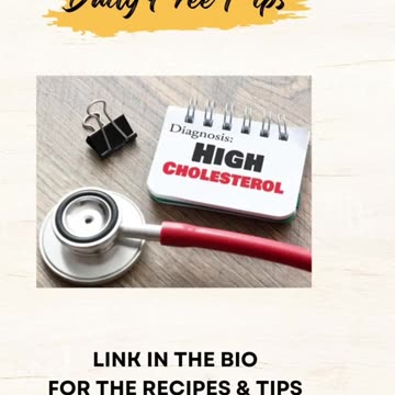 "Cholesterol Control: 3 Tips for a Healthy Heart "