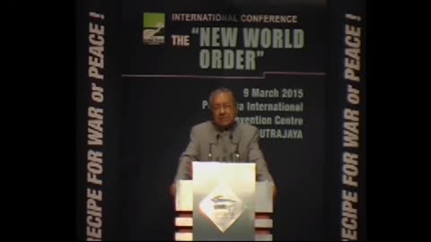 2015 international Conference on NWO, Dr.Mahathir
