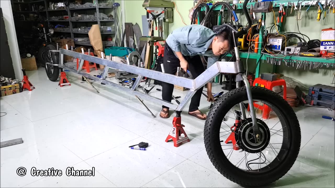 Build A 2WD Electric FatBike 1000W - 6 Seats - 40km/h - Long Electric Bike