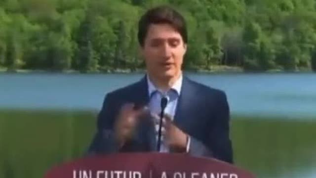 Trudeau on plastic bottles.
