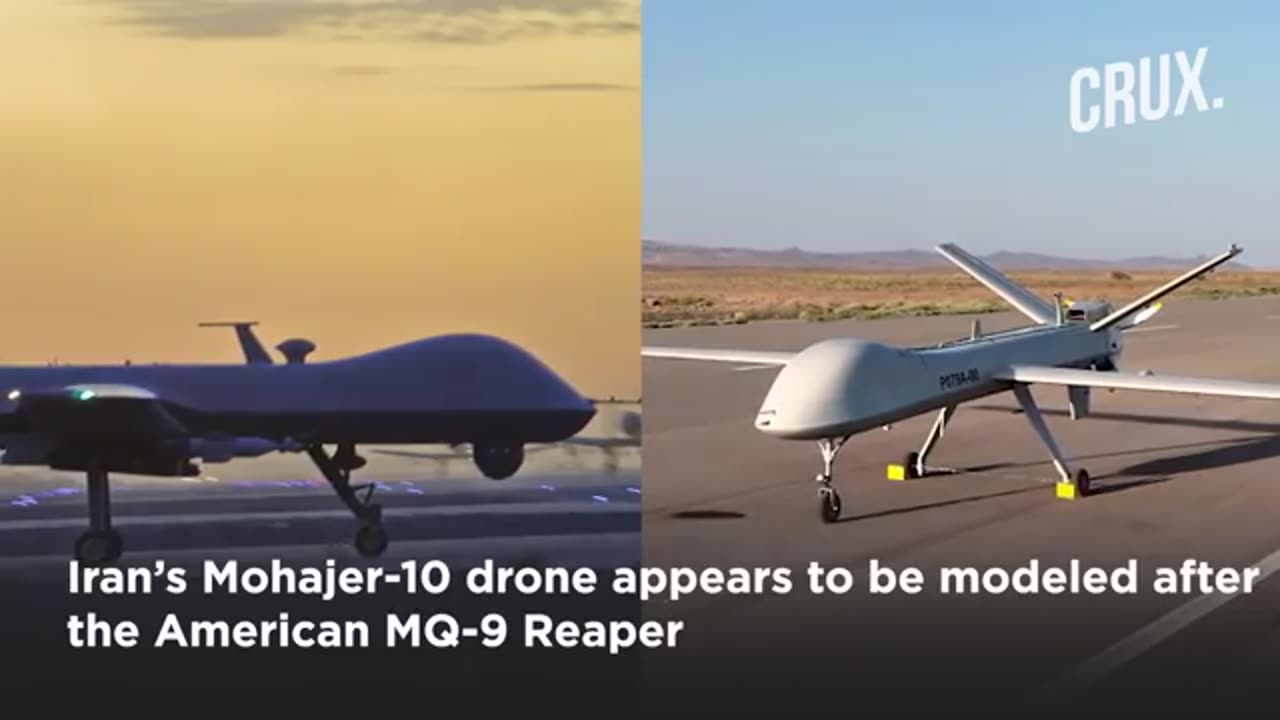 Iran's New Drone Targets Israeli Nuke Facility In State Media Video, ‘Mohajer-10’ Modelled On MQ-9?