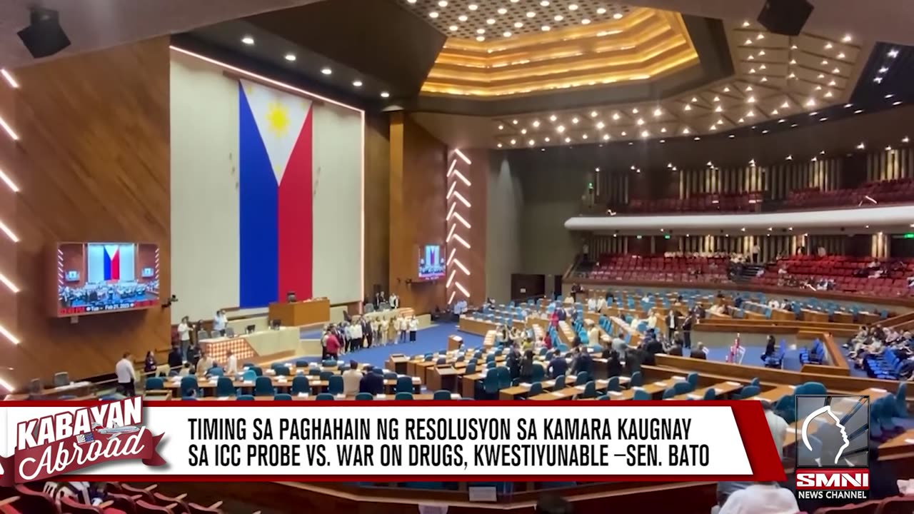 Timing sa paghahain ng resolusyon sa Kamara kaugnay sa ICC , kwestiyunable