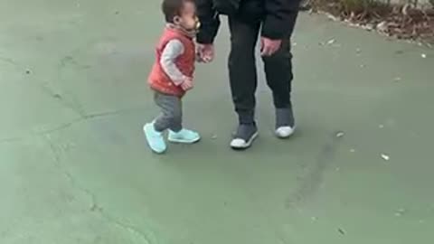 take the child for a walk