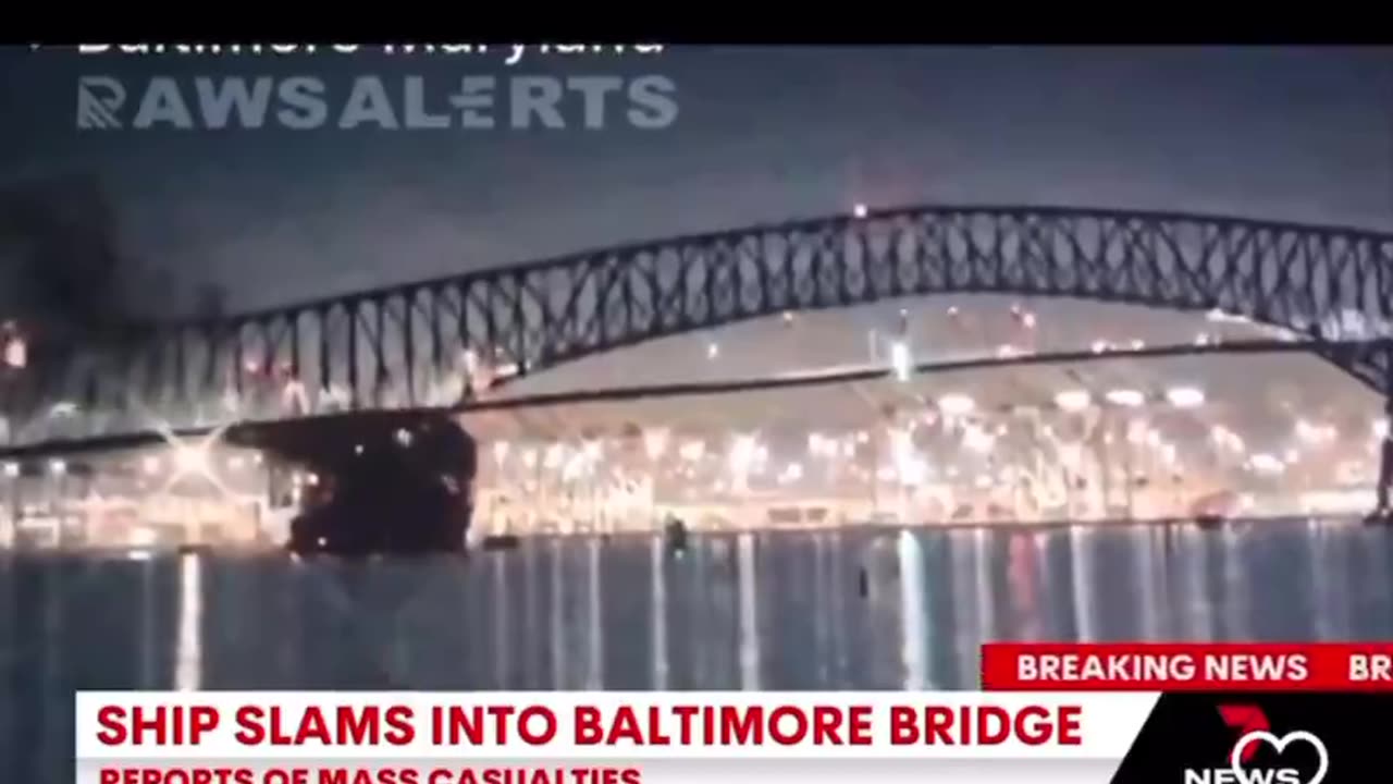 Singapore Ship Slams Into Bridge in Baltimore, Collapsing it