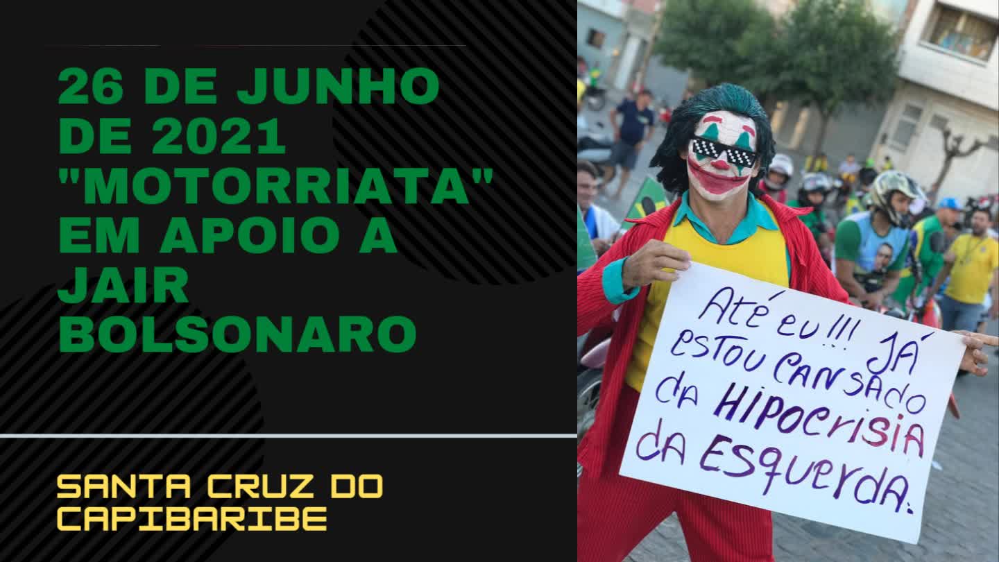 Pernambuco - população sai em "motorriata-apoio" ao presidente Jair Bolsonaro