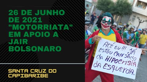 Pernambuco - população sai em "motorriata-apoio" ao presidente Jair Bolsonaro