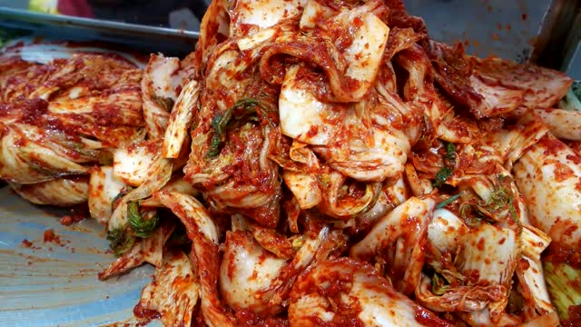 Korean traditional market food_Kimchi