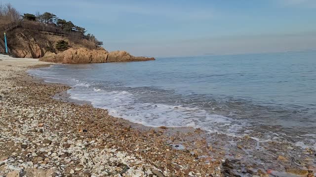 the sound of waves mong-yeo beach, So-muui-do, Korea