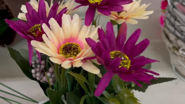 Bouquet of flowers in a vase