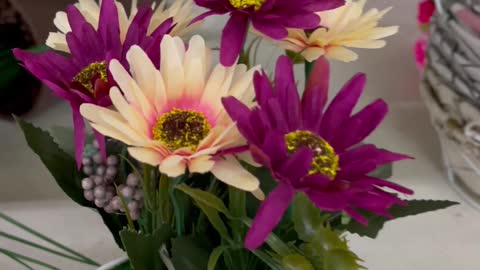 Bouquet of flowers in a vase