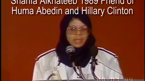 Warned in 1989! Sharia is the goal, Taqiyya is the method. Meet Clinton pal - Sharifa Alkhateeb