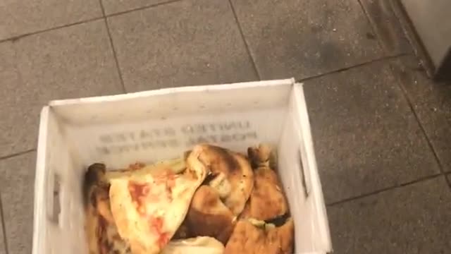 Bread inside of white mail box