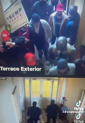 January 6th, 2021. Live action. CapPol direct action. #TREASON.