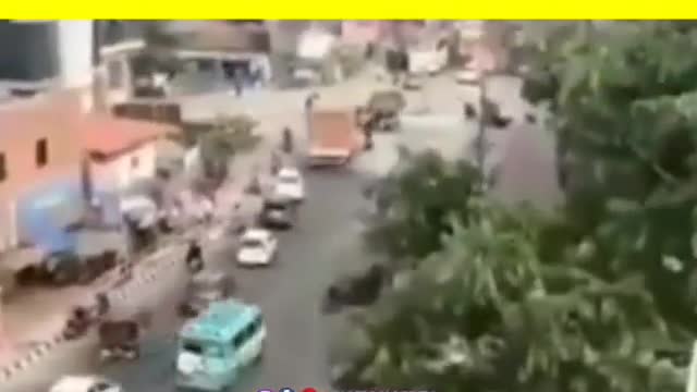 ambulance unseen video/ drift/ no fall/nodamage / heavy driver