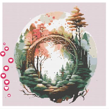 Mystic Woods Cross Stitch Pattern by Welovit | welovit.net | #welovit
