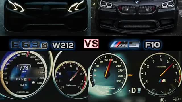 BMW M5F10 VS Mercedes E63s W212 💪