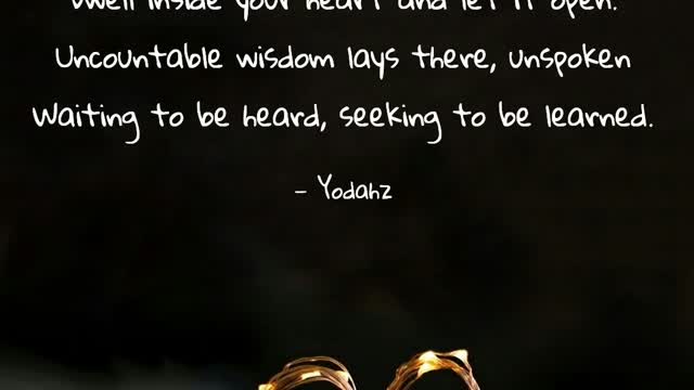 Stand still and listen