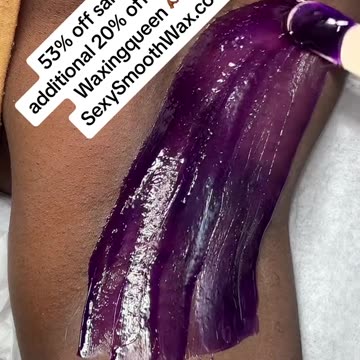 Underarm Waxing Demo with Sexy Smooth Purple Seduction Hard Wax by @waxingqueenadventures