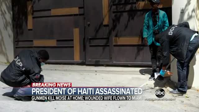 Haitian leader assasinated,First lady rushed to Hospital