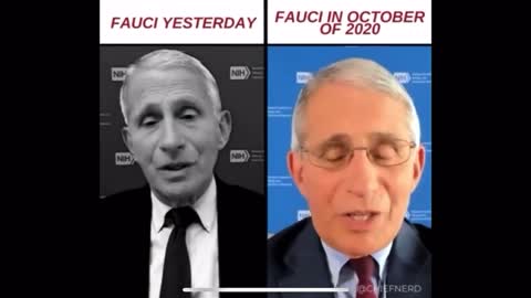 Fauci forgets that he told DJT to lockdown the country in 2020