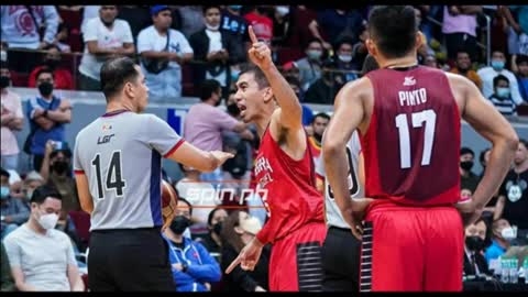 BREAKING NEWS: LA Tenorio faces penalty for confronting ref, table officials.