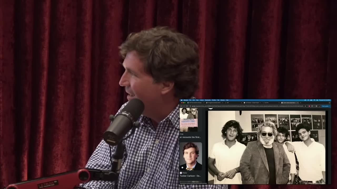 JRE Clips | Tucker Carlson Ate Too Mushrooms at His First Grateful Dead Concert