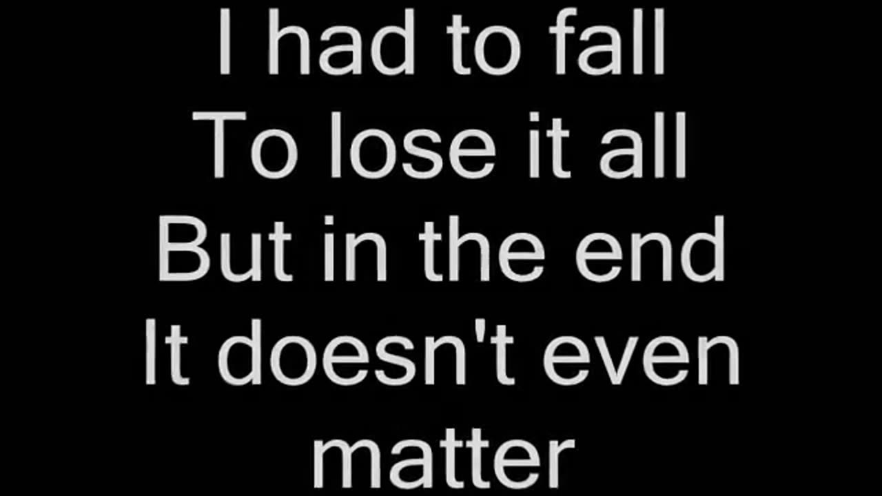 In the end Linkin Park with lyrics