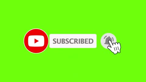 Subscribe logo for youtube green screen