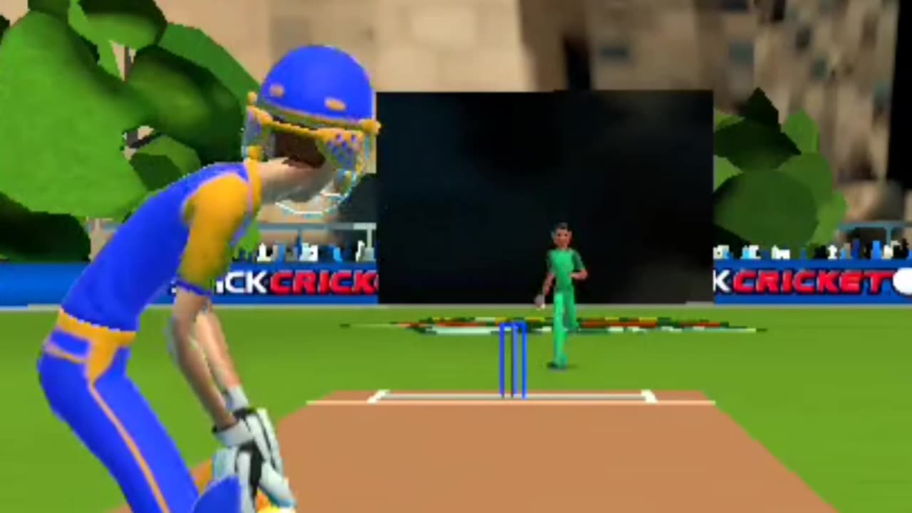 Stick cricket mobile game play