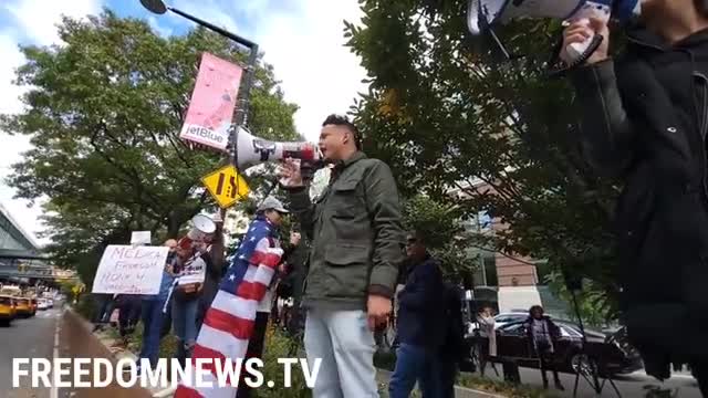 NYC, Happening Now: Protest against Vaccine Mandates