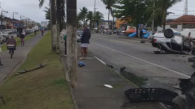 Acidente na rua independência