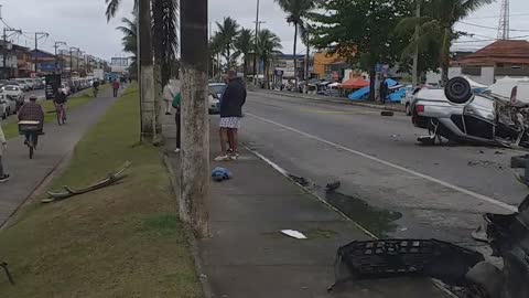 Acidente na rua independência